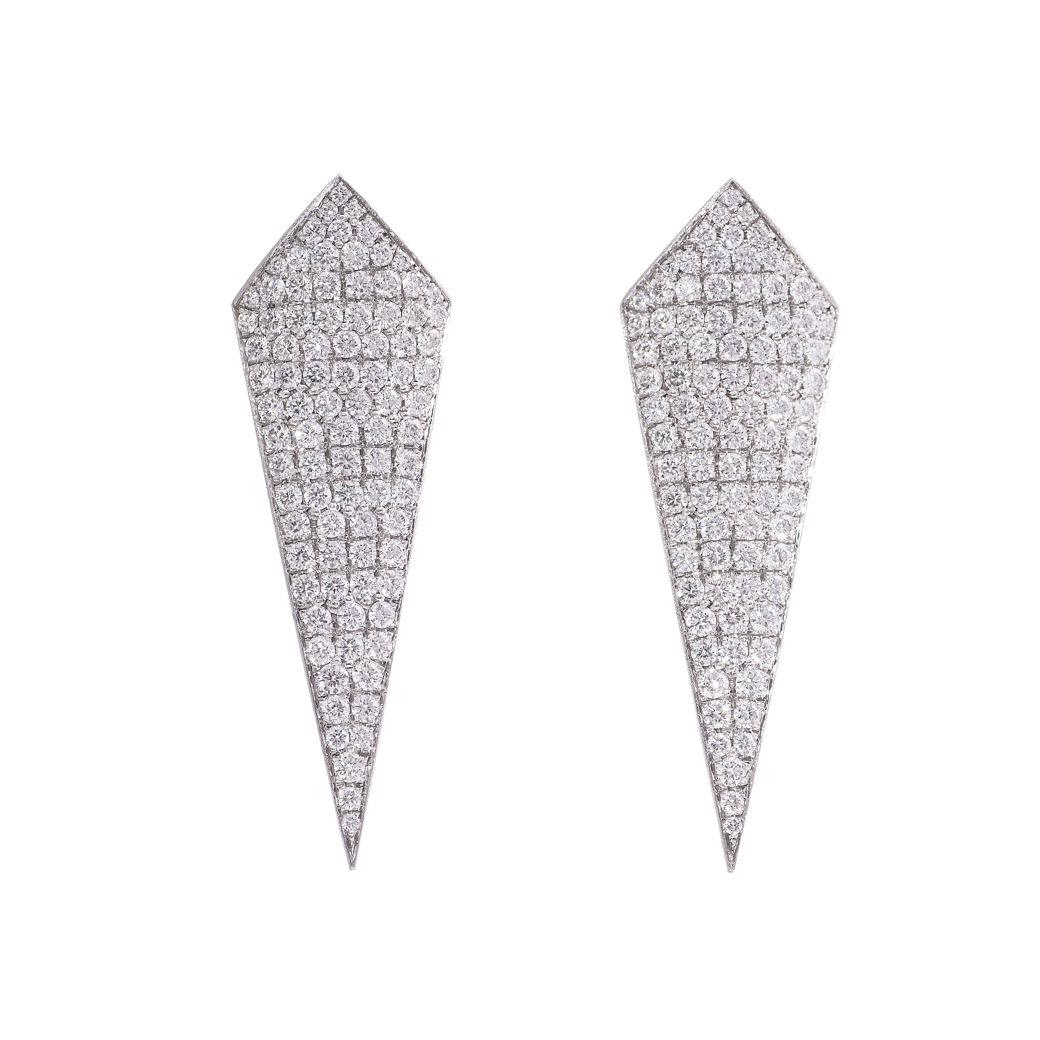 Frosty Icicles pavé earrings